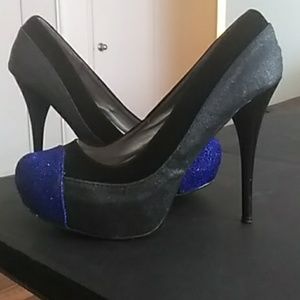 Charlotte Russe glitter platforms